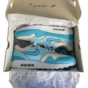 Nike Air Max 1 Puerto Rico Blue Gale Shoes - Men's Size 14 - New with box